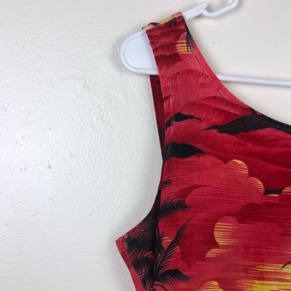 Vintage Sononos Hawaiian Print Dres - Picture 3 of 6